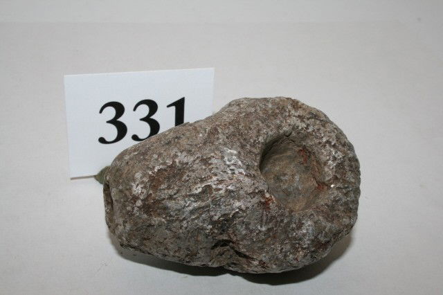 3" Steatite Pipe: 3" Steatite Pipe – a little rough, Clark Co. Ohio – Ex. Arthur Altick Coll.