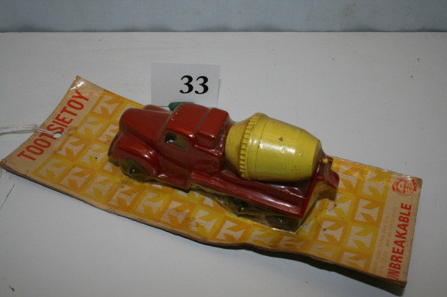 TootsieToy Cement Truck: TootsieToy Cement Truck in original packaging 5 1/2" long