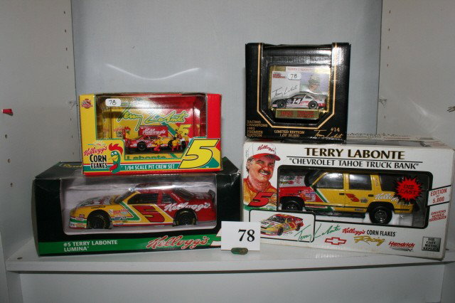 4 Terry Labonte Collector Cars: Lot of 4 Terry Labonte Collector Cars in original boxes