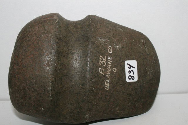 Groove Granite Axe: 5 3/4" Polished 3/4 Groove Granite Axe – Delaware Co. Ohio – Ex. Arthur Altick Coll.