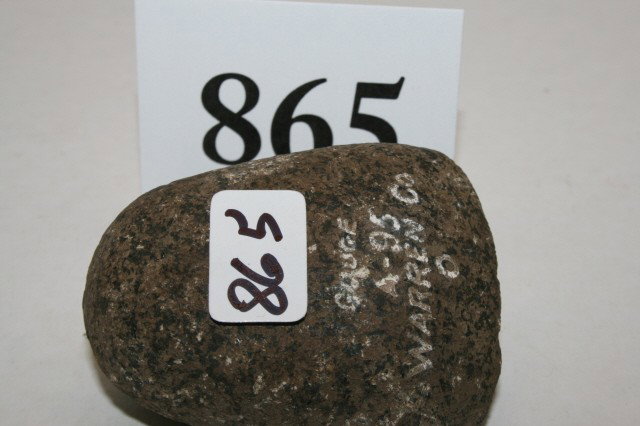 2 5/16" Granite Gouge: 2 5/16" Granite Gouge – Warren Co. Ohio – Ex. Arthur Altick Coll.