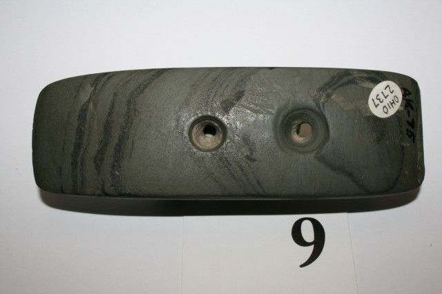 Banded Slate Gorget: 4 5/8" Banded Slate Gorget – Ohio