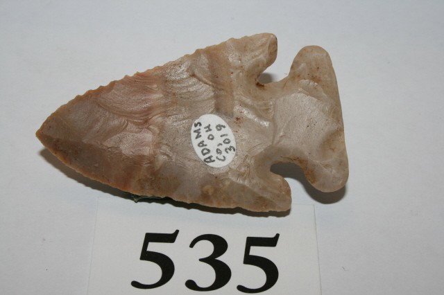 Carter cave Flint Thebes Point: 2 3/4" Carter cave Flint Thebes Point – Adams Co. Ohio