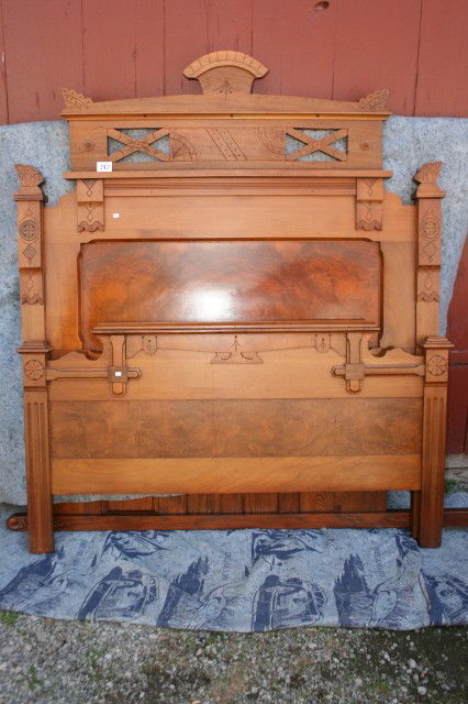 Walnut 3/4 Bed: Possible Matching Bed to #215 & #216 – Walnut 3/4 Bed 66" Tall (will not ship)