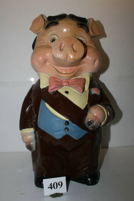 Plaster of Paris Piggy Bank: 17" Plaster of Paris Piggy Bank