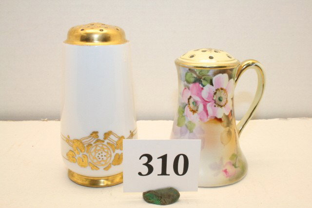 Nippon Shaker: Hand Painted Nippon Shaker and a Royal Bavarian Sugar Shaker