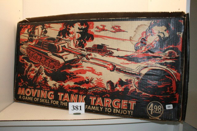 Moving Tank Target Game: Moving Tank Target Game – in original box never used complete