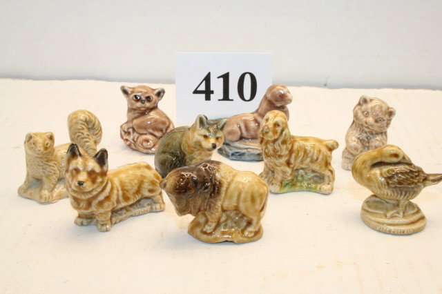 Box of Wade Figurines: Box of Wade Figurines from England