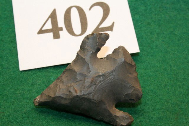 Hornstone Diagonal Notch Point: 1 5/8" Hornstone Diagonal Notch Point – Marion Co. Ohio – Nice