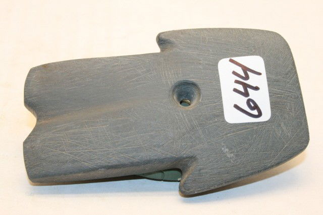 3" Slate Shovel Pendant: 3" Slate Shovel Pendant – notched at top with groove on face – Wash Co. Ohio – Ex. Bob Converse Coll.
