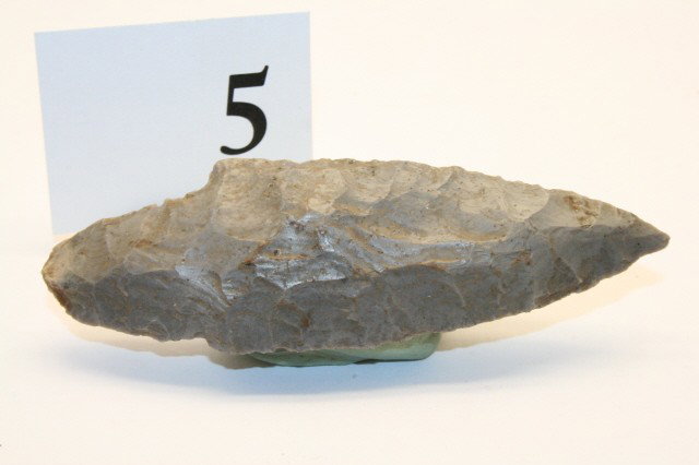 Hornstone Adena Point: 4 3/16" Hornstone Adena Point – Greene Co. Ohio – Ex. Bill Foulke Collection, Jackson C.O.A.