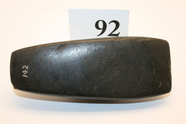 Banded Slate Pendant: 4 5/8" Banded Slate Thick Undrilled Pendant, a few old dings