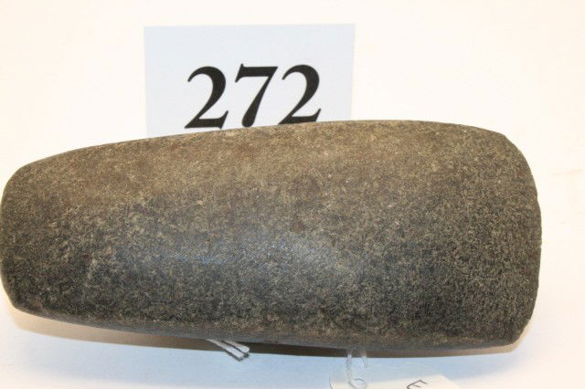 Hardstone Square Sided Celt: 4 3/8" Fine Hardstone Square Sided Celt – Williams Co. Ohio, Ex. Odie Mearse Collection