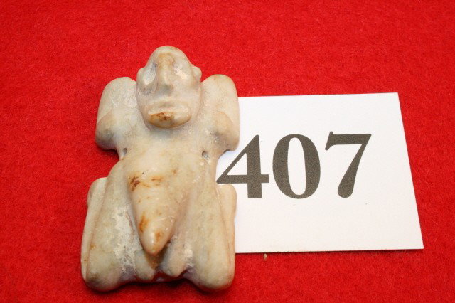2" Pre Columbian Slave Pendant: 2" Pre Columbian “Slave” Pendant, very rare, Taino Culture, AD 1000-1400, Dominican Republic Hispanola Islant, Greater Antilles