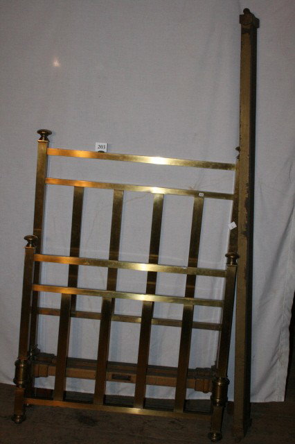 Single Solid Brass Bed - WILL NOT SHIP