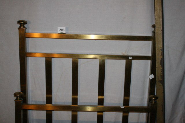Single Solid Brass Bed - WILL NOT SHIP - 2