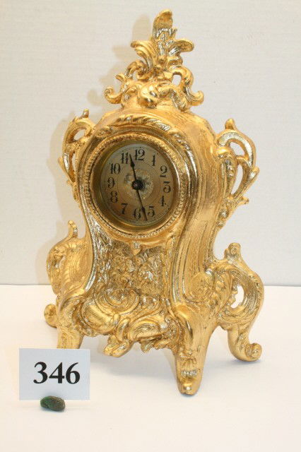 Cast Iron Novelty Clock: Cast Iron Novelty Clock – repainted – Western Clock Co.