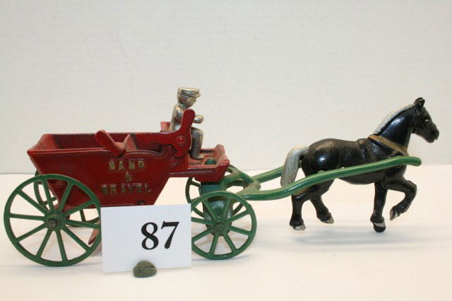Kenton Sand and Gravel Wagon: Kenton Sand and Gravel Wagon 10 ½” 1950’s (Near Mint)