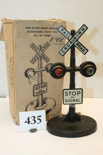 Marx Train Signal: Marx Train Signal w/original box 8” high (EXC)