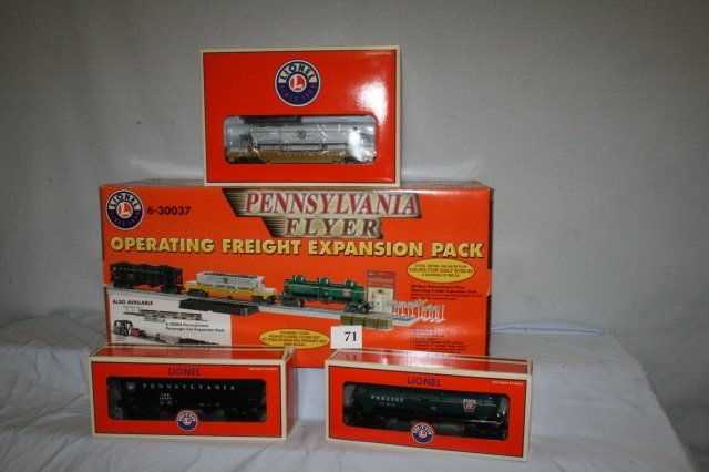 Lionel Pennsylvania Flyer Freight Set: Lionel Pennsylvania Flyer Freight Expansion Set – (no track or accessories) as pictured