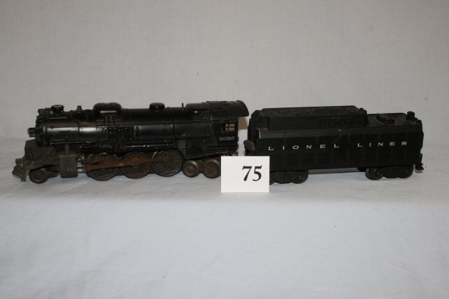 Lionel Train 2026 & Tender: Lionel Train 2026 & Tender –some wear & minor rust