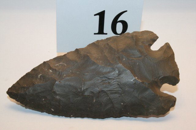 Hornstone Lost Lake Point: 3 ¾” Hornstone Lost Lake Point – found Christian Co. Kentucky by Mike Thomas