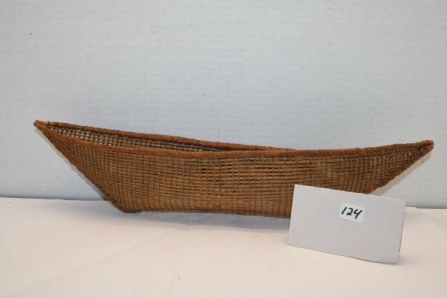 Canoe Model Basket: 14 x 3 North West Coast Canoe Model Basket – very rare – excellent condition