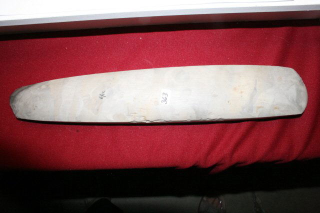 Polished 1 ½” thick Celt: Almost 16” Long Fully Polished 1 ½” thick Celt – one of the Best!