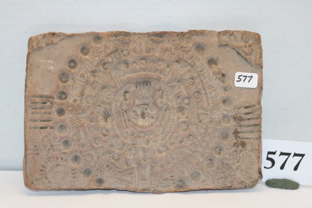 Pottery Mayan Calendar Tablet