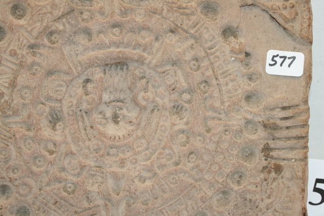 Pottery Mayan Calendar Tablet - 2