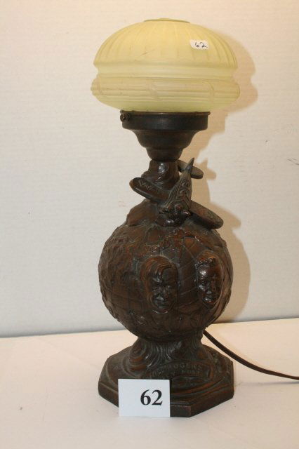 Will Rogers Novelty Lamp: Will Rogers Novelty Lamp – 15” tall