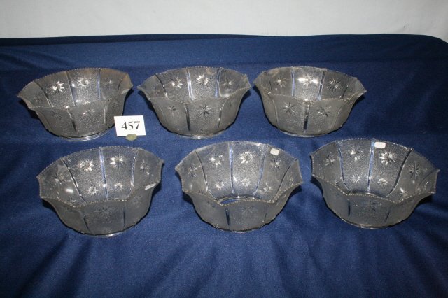 Set of 6 Pressed Gas Shades: Set of 6 Pressed Gas Shades – 4” fitters