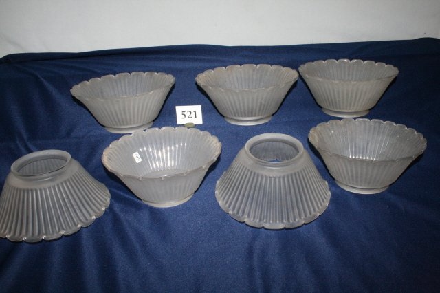 Set of 7 Gas Shades: Set of 7 Gas Shades – 4” fitters