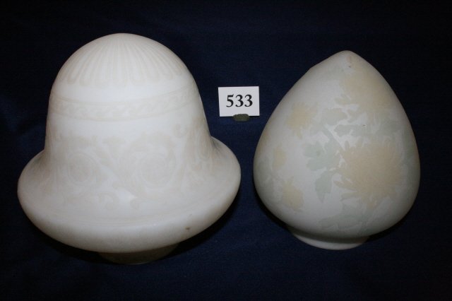 (2) 8” Ceiling Shades: (2) 8” Ceiling Shades – 4” fitters