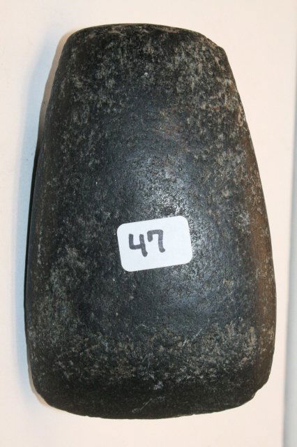 Polished Black Granite Celt: 4 ¼” Polished Black Granite Celt – Hancock Co. Ohio