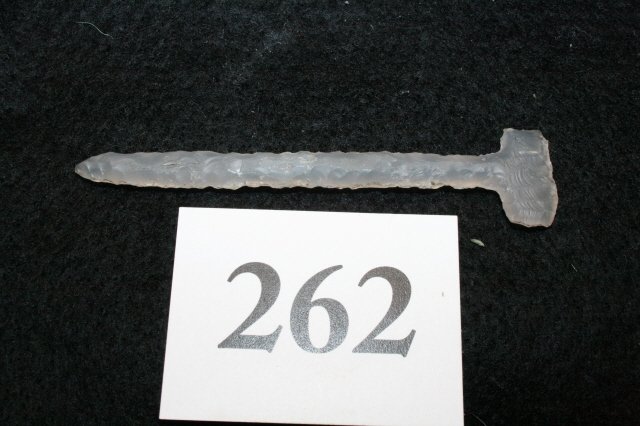 Chalcedony Anaazi T Drill: 3 ½” Chalcedony Anaazi T Drill