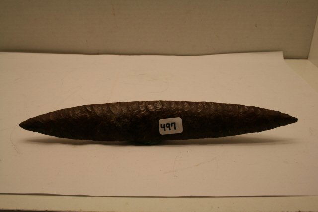 Obsidian Colima Blade: 9 ¼” Obsidian Colima Blade – Mexico