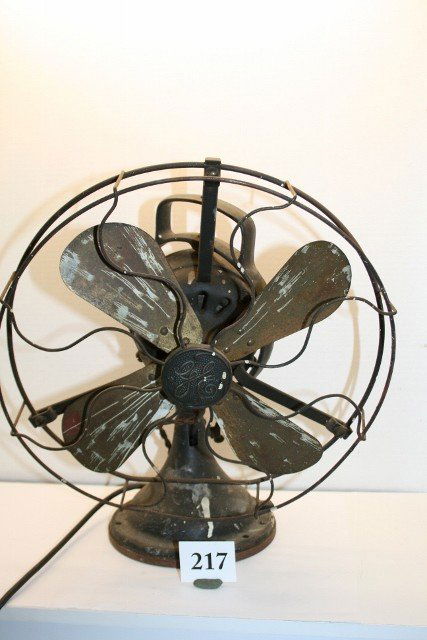 General Electric Brass Blade Fan: General Electric Brass Blade Fan