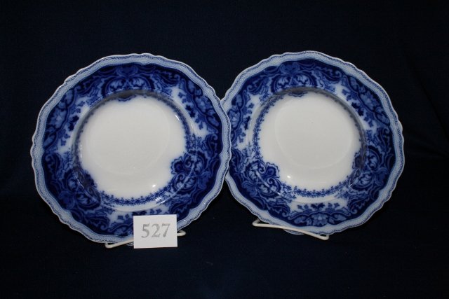 (2) Flo Blue Soup Bowls: (2) Flo Blue Soup Bowls – Persian Pattern
