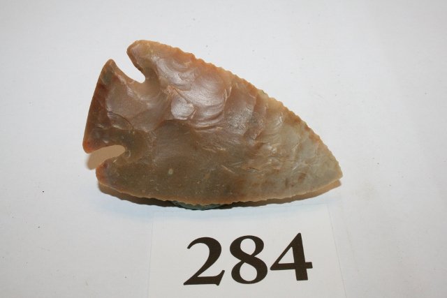 Kentucky Lost Lake Point: 2 15/16” Kentucky Lost Lake Point – found in Washington, Kentucky behind golf course in Mason Co. by Randy Johnson – Grade 10 – C.O.A.