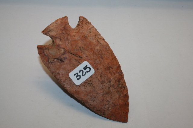Harvester Chert Snyder’s Point: 4 ¼” Harvester Chert Snyder’s Point – Clinton Co. Ill – Ex. Earl Townsend Coll.