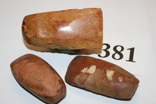 3 Kentucky Polished Celts: 3 Kentucky Polished Celts (Flint) – smallest 2”, longest 2 ¾”