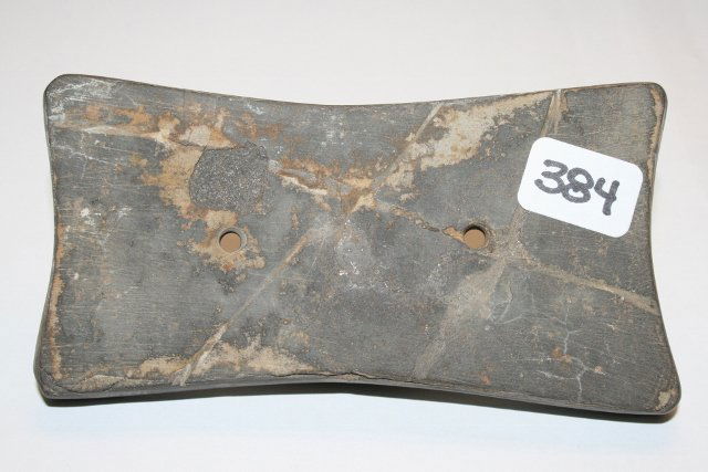 Adena Quadraconcave Gorget: 4 ¼” Adena Quadraconcave Gorget – Bracken Co. Kentucky – near Dover – slate is starting to slightly separate but still nice