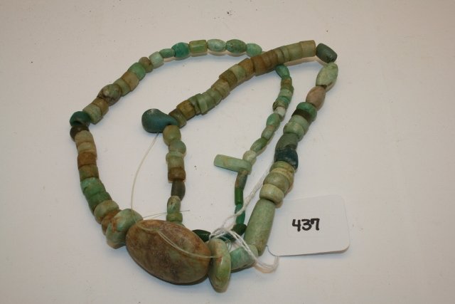 Mayan Stone Necklace: 24” Strand of Mayan Stone Necklace – mostly Jadeite
