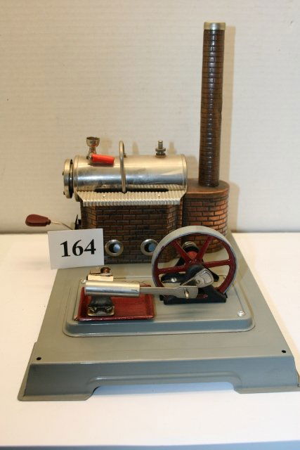 Miniature Steam Engine Plant: Functioning 10 ¼” Miniature Steam Engine Plant by Wilesco – small version of previous lot