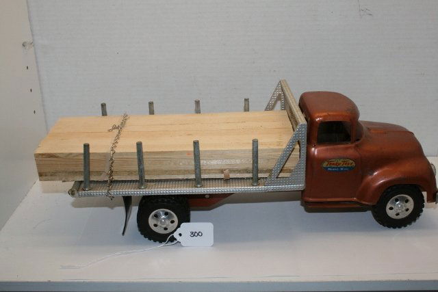 Tonka Toy Lumber Truck: 16 3/8” Tonka Toy Lumber Truck – good shape – some chips on paint