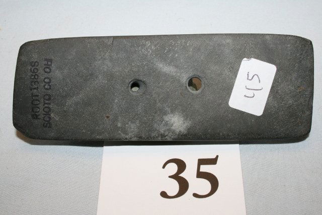 Hopewell Rectangular Gorget: 4 ¼” Hopewell Rectangular Gorget – Scioto Co. Ohio – Ex. Root Coll. Grade 8 Jackson C.O.A.