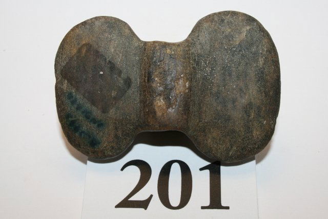 Winged Bannerstone: 2 5/8” Winged Bannerstone – undrilled, Ohio – Davis C.O.A.