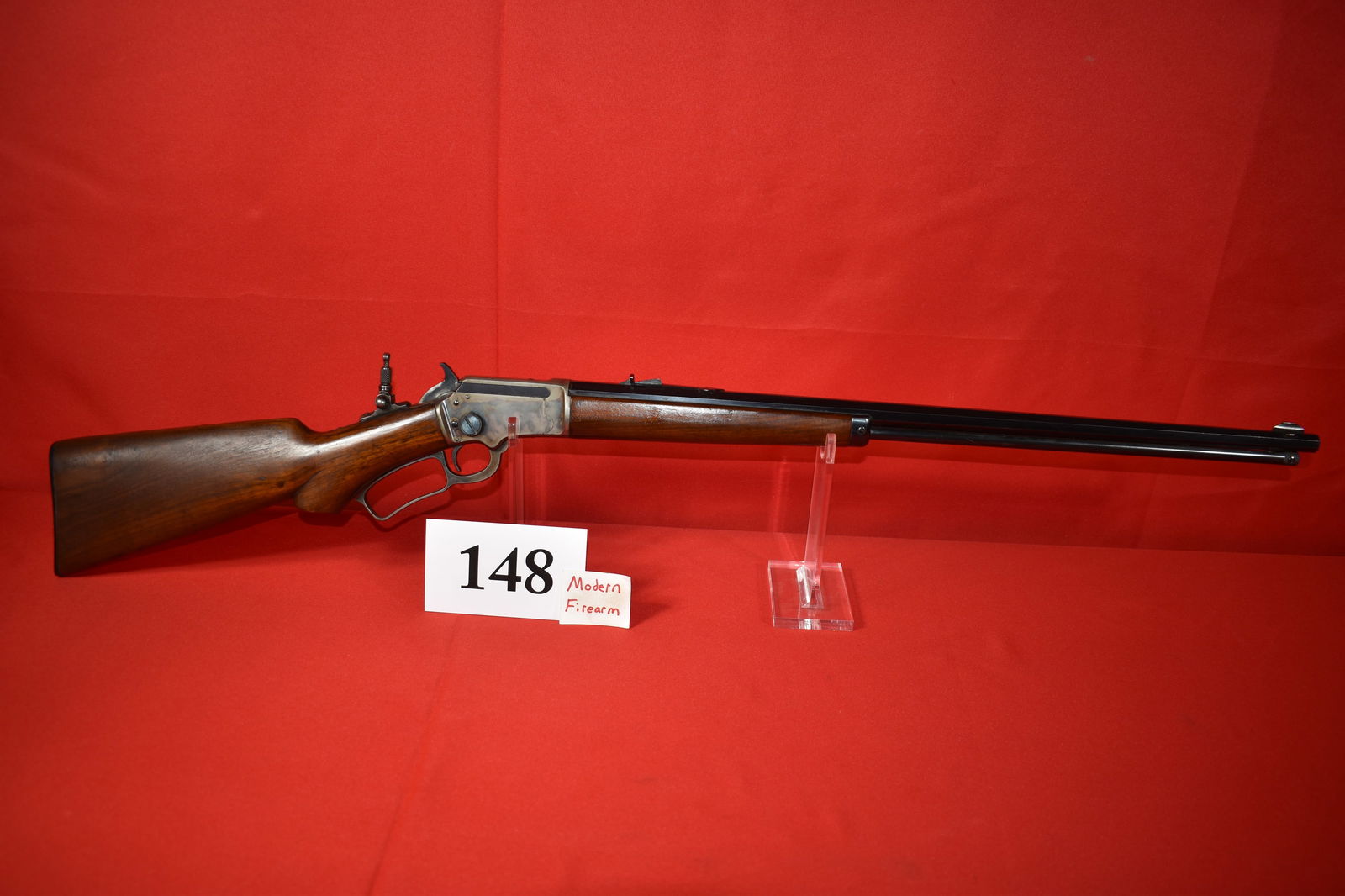 (X) Marlin Model 39 .22 Lever Action Rifle: (X) Marlin Model 39 .22 Lever Action Rifle, SN# 10349, Pre-A mfg., 24” oct. bbl., tang sight, Pistol grip stock, excellent condition