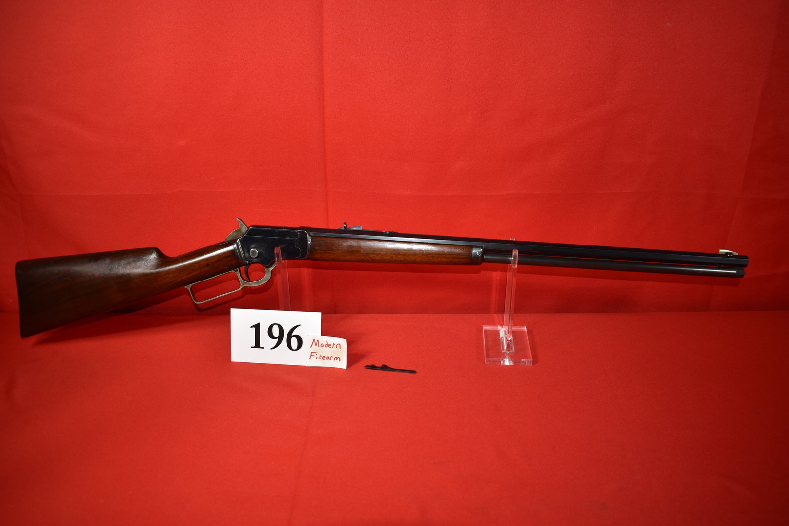 (X) Marlin Model 92 .32 Cal. Lever Action Rifle: (X) Marlin Model 92 .32 Cal. Lever Action Rifle, SN# 393161, 24” oct. bbl., center fire pin installed, comes with .32 rimfire firing pin, very good condition